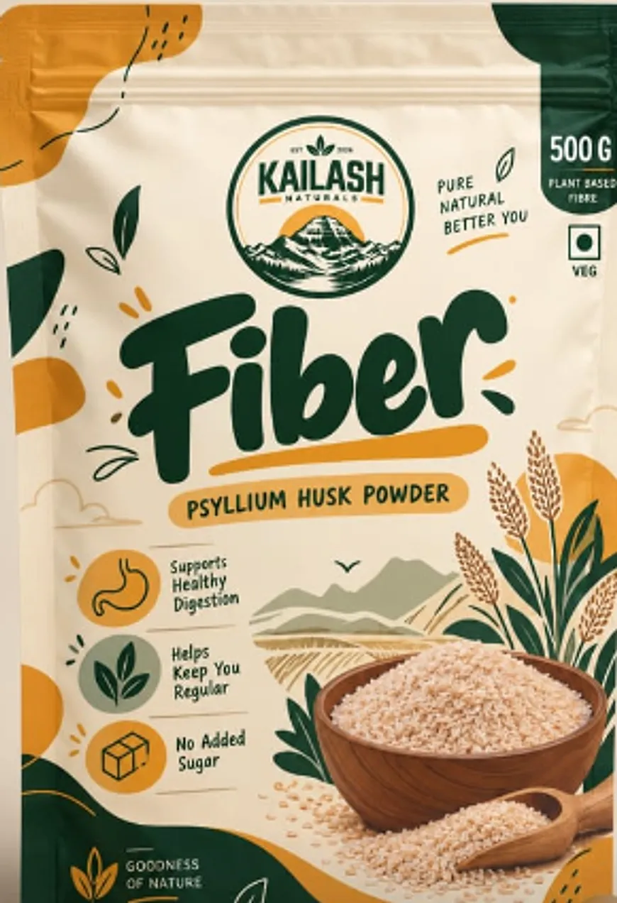 Kailash Naturals Fiber psyllium husk powder 500 g pouch